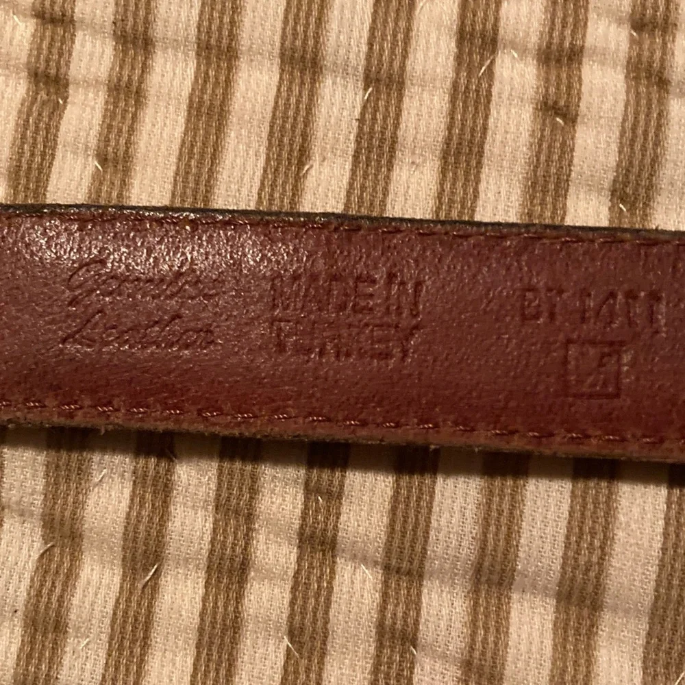 fossil vintage Stylish Brown and Black Leather Belt